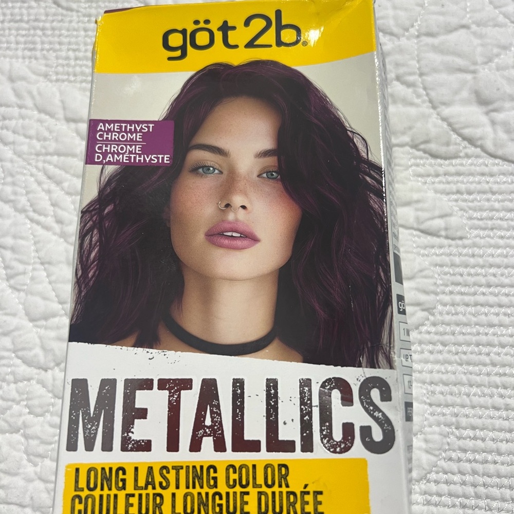 Schwarzkopf Got2b Metallics Permanent Hair Color, M69 Amethyst Chrome, NEW